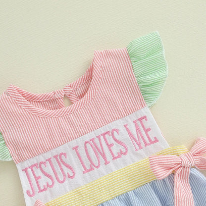 Jesus Loves Me Bubble Outfit